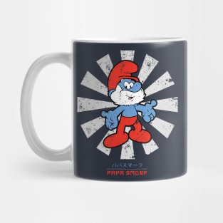 Papa Smurf Retro Japanese Mug